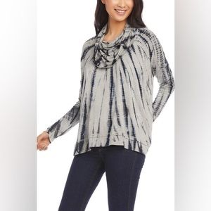 Karen Kane Tie Dye Cowl Neck top